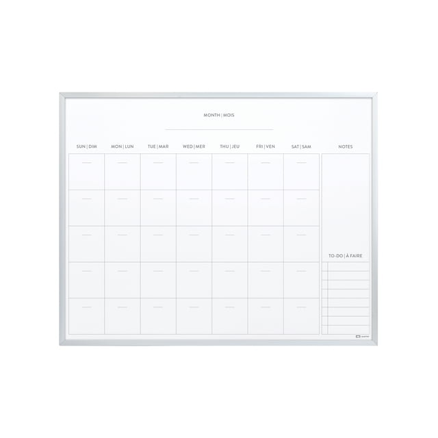 Quartet 16" x 20" Dry Erase Calendar, Monthly Layout, Value Pack
