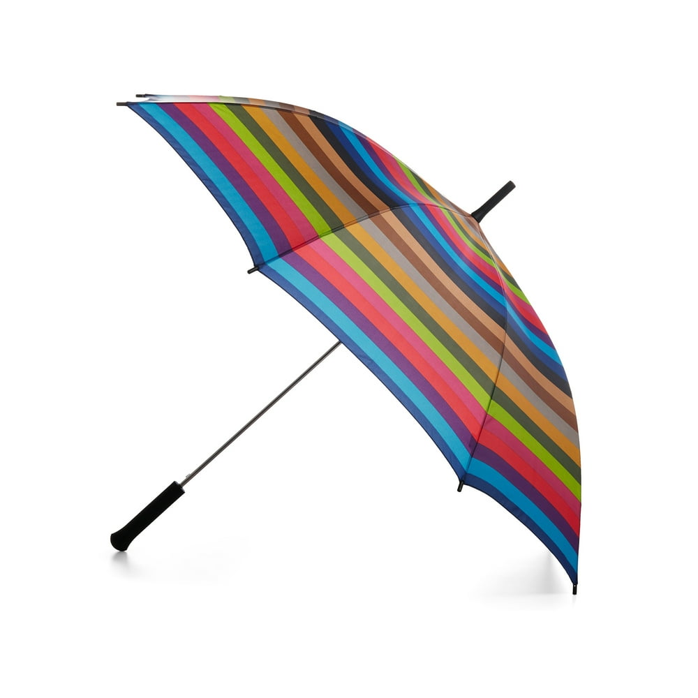totes Automatic Stick Umbrella, Stripe