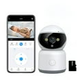 thumbnail image 1 of Desk Accessories Qwtwty 5G Full-color WIFI Mobile Phone Interconnection Rotating Perspective Voice Call Alarm Function Home Monitoring Camera, 1 of 9