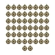 thumbnail image 1 of 50 piezas de dijes de brújula, accesorios de joyería de aleación para bricolaje, dije conector de pulsera Color Bronce, 1 of 9