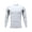 1 White, variant on Muscle Fit T Shirts for Men Quick Dry Gym T-Shirts Long Sleeve Crewneck Sports Tshirts Colour Block Stretchy Activewear Lightweight Fitted Workout Tops Mens Fitness Clothes