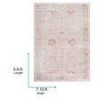 thumbnail image 3 of Livabliss Area Rugs for Living Room, 8x9 St Tropez Traditional Dusty Pink Rug, Bedroom Dining Room Home Decor Stain Resistant Carpet (7'8" x 9'6"), 3 of 8