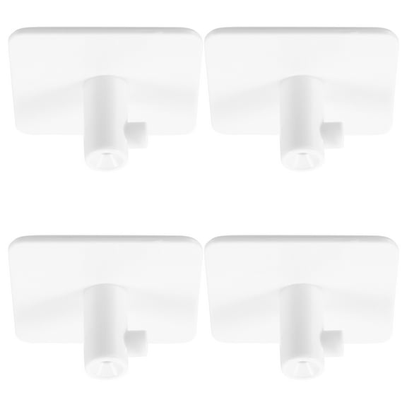 GAXIRE 4-Piece White Kitchen Tool Holder Stand Mixer Accessory Storage Hooks Set for Organized Counter