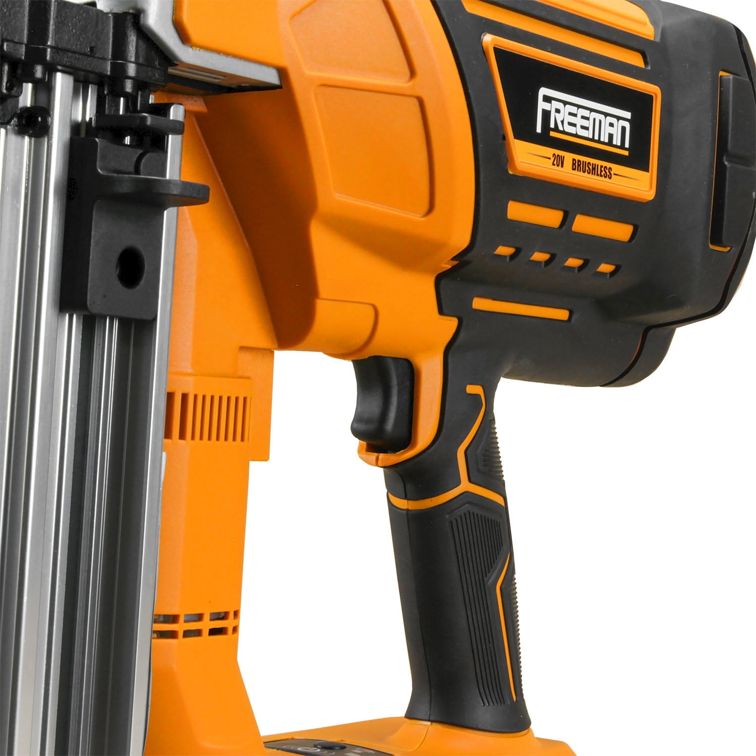 Freeman PE20VCSPN40 20 Volt Cordless and Brushless 1-1/2" Concrete Nailer Kit with Lithium Ion Battery, Charger, and Case – 750 Shots per Charge