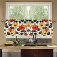 thumbnail image 4 of Yayeee Kitchen Curtains Tier Set of 2 Light Filtering 57"x36" Over Sink Window Panels, Floral Pattern, 4 of 7
