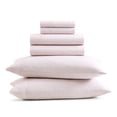thumbnail image 3 of GAIAM Microfiber Cooling Sheet Set - Wrinkle-Resistant, Quick Dry, Brushed for Softness - Twin, Ikat Fan Blush, 3 of 3
