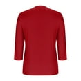 thumbnail image 3 of yievot Womens Tops 3/4 Sleeve Dressy Blouses V Neck Tunic Tops Casual Business Summer Shirts, 3 of 6