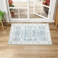thumbnail image 2 of Hasoo Area Rug 2' x 3' Small Persian Floral Rug Non-Slip Door Mat Throw Indoor Floor Carpet Blue, 2 of 6