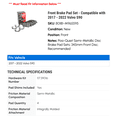 thumbnail image 2 of Front Brake Pad Set - Compatible with 2017 - 2022 Volvo S90 - Centric, 2 of 2