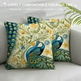 thumbnail image 3 of GOSMITH  Chinoiserie Peacock Pillow Covers,Chinoiserie Pillow Covers Decorative Pillow Covers for Couch Living Room Bed Sofa,Farmhouse Pillow Covers, 3 of 5