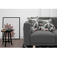 thumbnail image 3 of Ambesonne Lake Throw Pillow Cover 2 Pack, Cherry Blossoms and Mountains, 18", Grey and Blush, 3 of 7