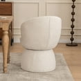 thumbnail image 5 of Kidol & Shellder Swivel Accent Chair 2PCS Modern Barrel Chair Soft Fabric Upholstered Lounge Chair for Living Room, Bedroom & Small Spaces, Beige (Easy Assembly & Space-Saving Design), 5 of 8