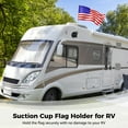 thumbnail image 3 of Suction Cup Flag Holder for RV, Camper Flag Pole Mount with Suction Cup, Car Flag Metal Mount No Damage No Drilling, Strong Suction Rubber Flag Pole Holder for RV Trailer Car Truck Boat, 3 of 6