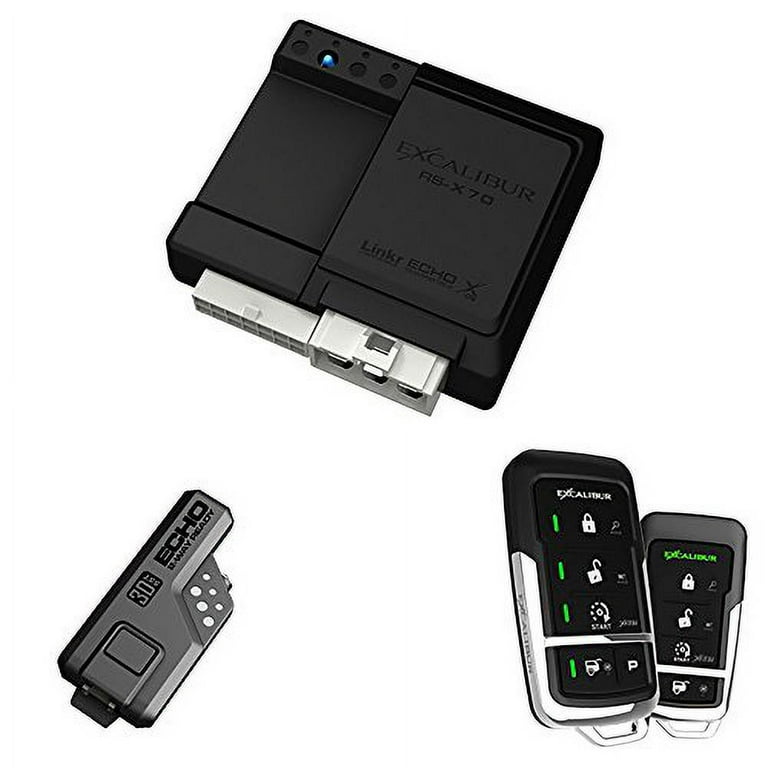 ExCalibur 一方向セキュリティシステム Excalibur Alarms Auto Security System, 900MHz LED 2-Way Keyless
