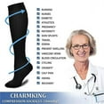 thumbnail image 4 of Black Stockings 5 Pairs Sock Compression Socks Knee High Support Stockings for Men Women, 4 of 6