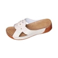 thumbnail image 2 of EKVAHL Orthopedic Sandals for Women with Arch Support Wedge Heel Sandals Open Toe Plantar Fasciitis Feet Slippers Comfortable Casual Wedge Slides, 2 of 6