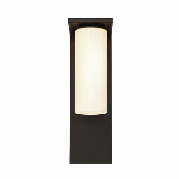 Eurofase 41971-017 Colonne 15 in. Powder Coat Black White Acrylic Outdoor Wall Sconce