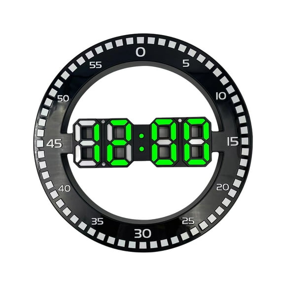Wall Lights for Living Room, 10 Inch Digital Smart Jumping Wall Clock, Silent Wall Clock, Living Room and Bedroom Clock Without Ticking