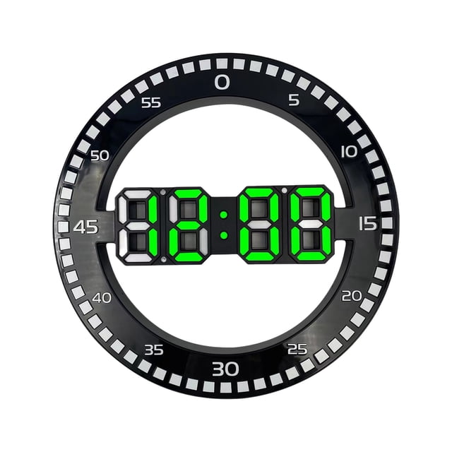 Reloj para Dormitorio 10 Pulgadas Reloj de Pared Inteligente de Salto Digital, Reloj de Pared Silencioso, Salón Y Dormitorio Reloj, sin Sonido de Ticoteo Reloj de Pared Digital