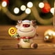thumbnail image 3 of Adornos navideños de resina con forma de figurita de dibujos animados, decoración navideña pequeña en miniatura. Ciervo, 3 of 8