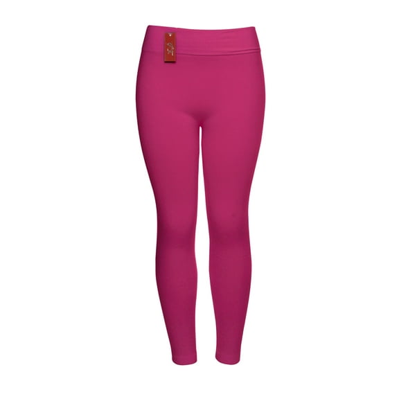 Gravity Threads Womens Workout Leggings- Ladies Soft Stretch Nylon Yoga Pants, Fushia