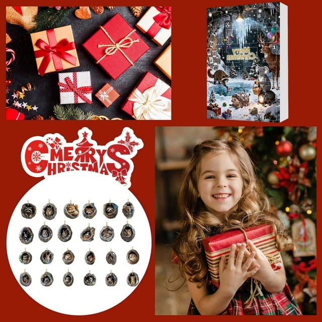Countdown Sets 2025 24 Day Animal Countdown Calendar with Theme Pet Ornament for Enthusiasts and Home Fans