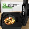 thumbnail image 6 of Food Waste Bin- 3 Liters Garbage Bin Countertop, Automatic Food Cycler Compost Bin (Grey), 6 of 7