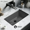 thumbnail image 2 of Voltaire 21" Rectangular Ceramic Undermount Bathroom Sink in Matte Gray, 2 of 8