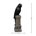 thumbnail image 5 of Clearance! Halloween Light‑Up Raven Figurine, 7.87in LED Red Eye Black Halloween Tabletop Statue, Gothic Resin Crow Ornament for Halloween Decorations, 5 of 6