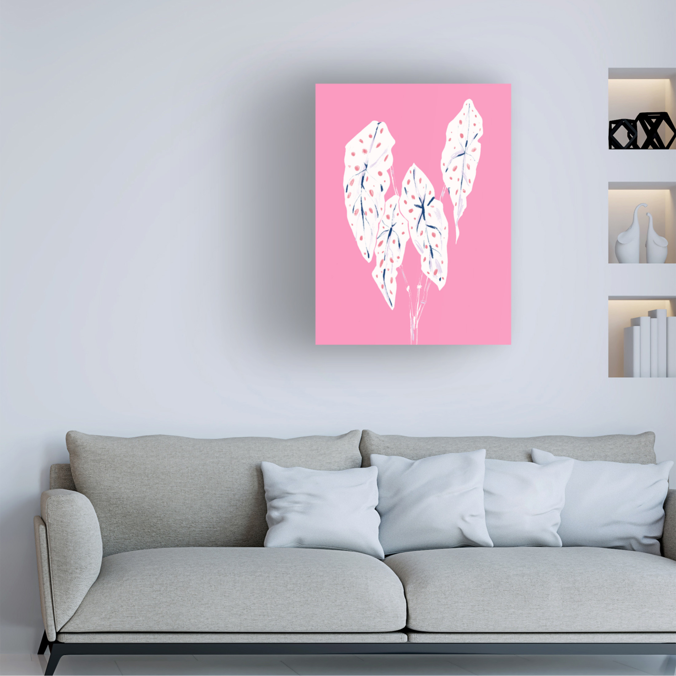 Trademark Fine Art Francesco Gulina Begonia Maculata Pink Canvas Wall Art