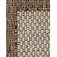 thumbnail image 3 of Unique Loom Outdoor Solid Rug 10' 8 x 10' 8 Square Light Brown, 3 of 6