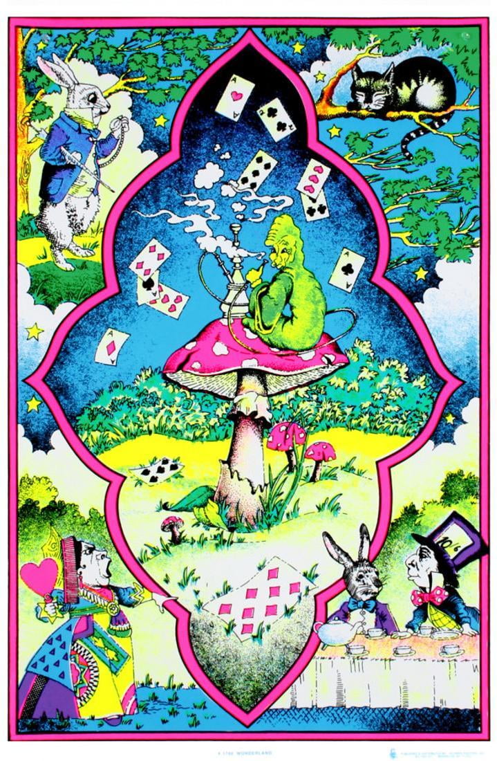 Wonderland Blacklight Poster 22x34