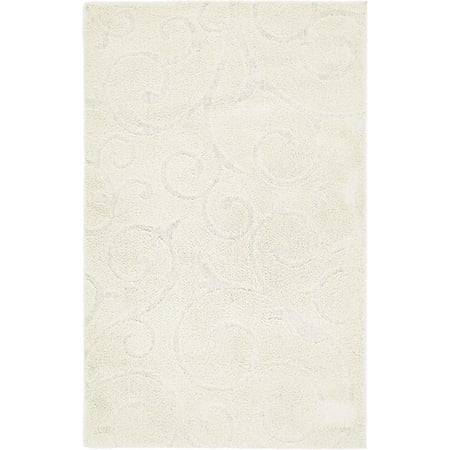 Carved Rug - Unique Loom Carved Floral Shag Rug