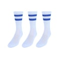 thumbnail image 2 of CTM  Crew Striped Socks (3 Pairs) (Men), 2 of 2