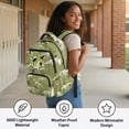 thumbnail image 5 of KUIFORTI Dinosaur Green Kids Bookbag with Multiple Organizer Pockets Student School Bag Versatile 17 Inch Boys Backpack Suitable for Elementary Middle School, 5 of 7