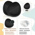 thumbnail image 3 of Nimiah Thick Bra Pads Inserts, 2 Pairs Removable Breast Enhancers Push Up Bra Cups Paddings,Black, 3 of 5