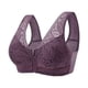 thumbnail image 5 of Sujetadores con cierre frontal para mujer cobertura completa Push Up ropa interior suave y cómoda para el día a día, 5 of 6