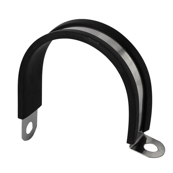 50mm Dia EPDM Rubber Lined P Clip Water Pipe Tube Hose Clamp Holder