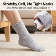 thumbnail image 3 of 8 Pairs Women Warm Fluffy Fuzzy Socks, Microfiber Home Sleeping Slipper Socks, 3 of 7