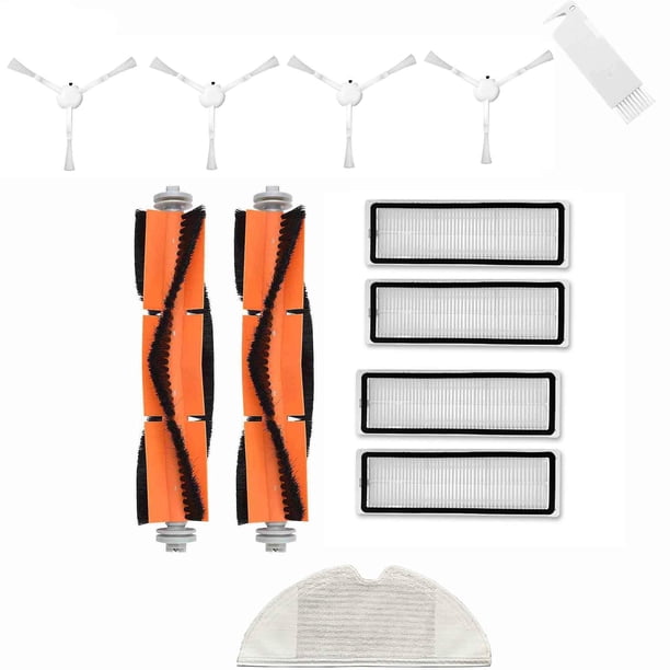 Juego de accesorios Trapos Cepillo Rodillo Filtro HEPA para 1C STYTJ01ZHM Mi Robot Aspirador Mop Repuestos