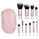 thumbnail image 1 of Juego de brochas de maquillaje Euphhonycs, 10 unidades, bolsa de viaje rosa, 1 of 7