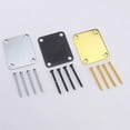 thumbnail image 2 of OULII 3Pcs Silver Guitar Neck Plate Metal Neck Joint Plate for Durable Guitar Use, 2 of 3