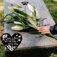 thumbnail image 6 of Heart Shaped Lily Garden Stake Memorial Remembrance Plaque Stake for Cemetery Acrylic Waterproof Sympathy Garden Stakes for Yard Grave Cemetery DIY, 6 of 9
