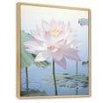 thumbnail image 2 of Designart "Dreamy Minimalist Lotus" Lotus Floater Framed Wall Art Living Room, 2 of 5