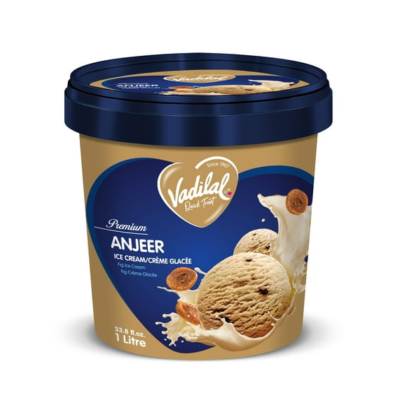 Vadilal Anjeer Ice Cream 1 Ltr/33.8 fl.oz., Vadilal Anjeer Ice Cream