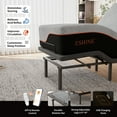 thumbnail image 6 of ESHINE Split King Adjustable Bed Frame-14 inch Memory Foam Mattress, with Massage, Wireless Remote, USB, Under Bed Light, Head and Foot Incline, Gray, 6 of 7