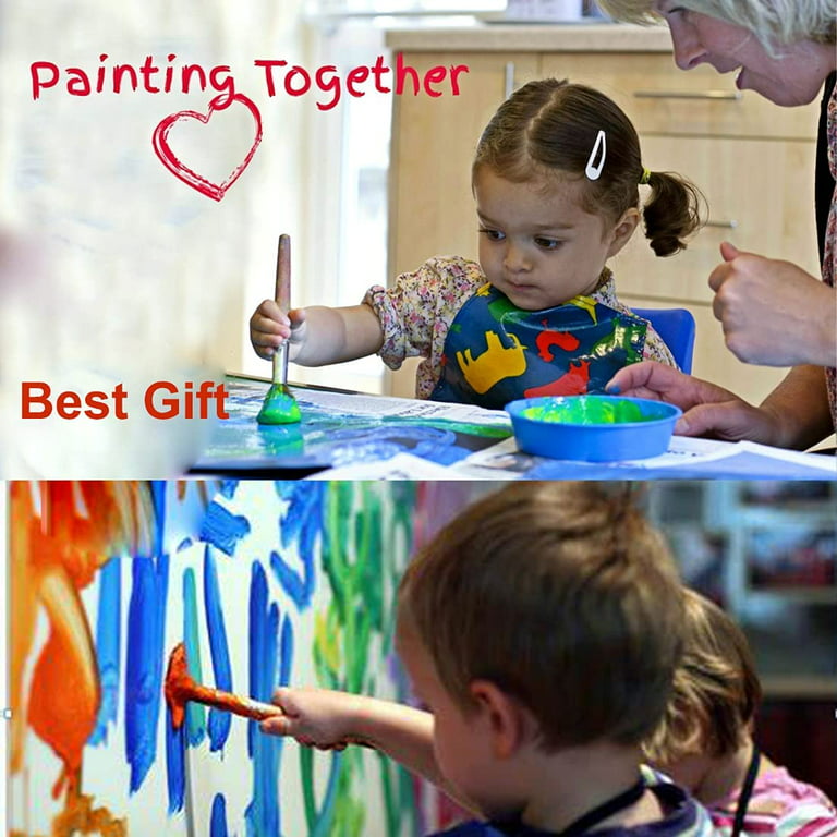 30pcs Kids Paint Sponges,Paint Sponges for Kids,Early Learning Kids  Toddlers Children Paint Brushes Sponge Stamps Seals Foam Painting Art Craft