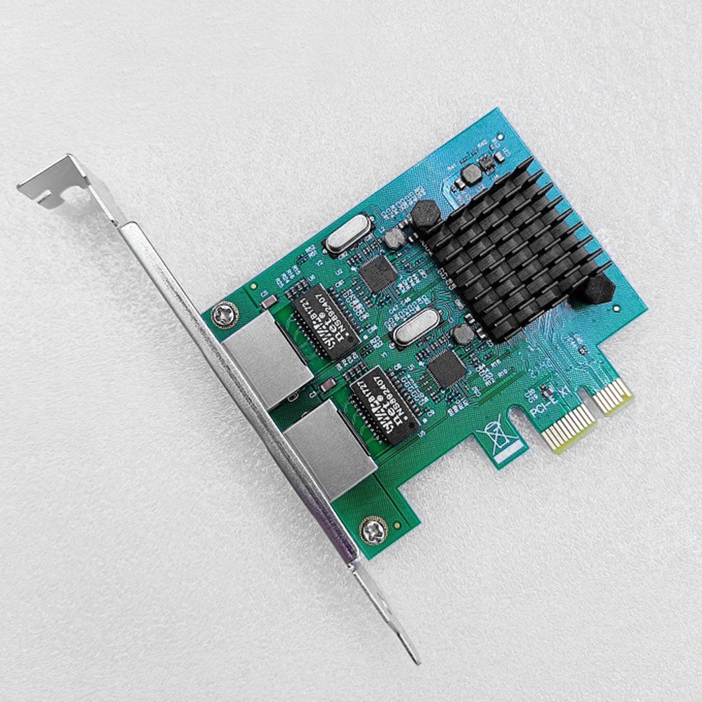 PCI-E Dual-Port Gigabit Network Card Realtek RTL8111F Chip Drive-Free ...