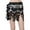Silver, variant on Women's Belly Dance Dress, Shiny Mesh High Slit Black Belly Dance Bottoms, Suitable for Performance