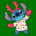 thumbnail image 2 of Men's Lilo & Stitch Reindeer Alien Graphic Tee Kelly Green X Large, 2 of 5